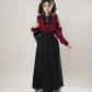 My Villain Arc Blouse & Skirt (Maroon/Black)