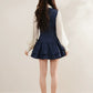 Prep Plaid Mini Dress & Blouse (2 Colors)