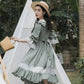 Adventure Peter Pan Collar Dress (Sage)