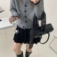 Heart Button Cardigan (2 Colors)