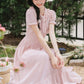 Blossom Tea Midi Dress (Pink)