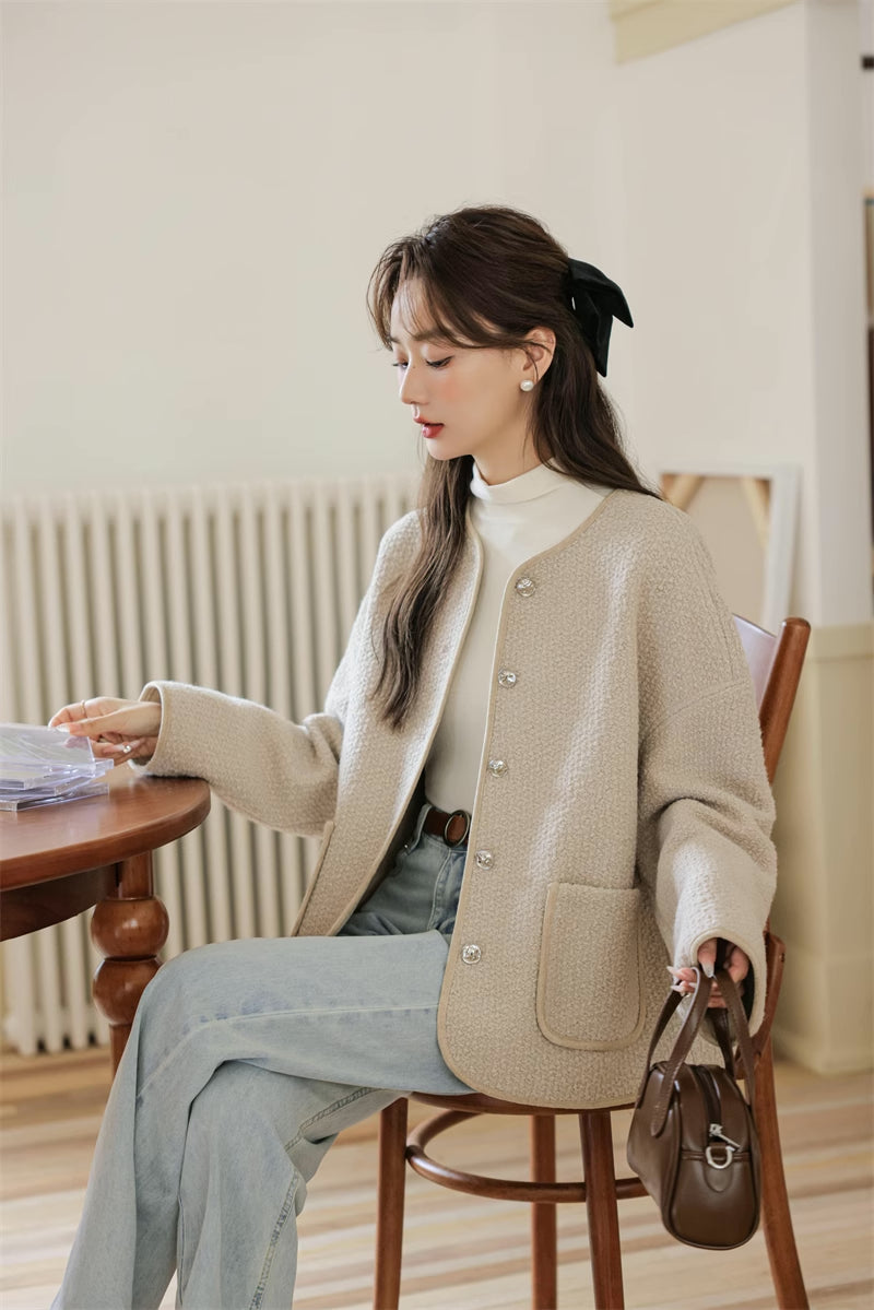 Boucle Knit Jacket (2 Colors)