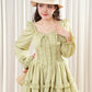 Leafy Gift Mini Dress (Green)
