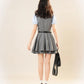 Summer Cadet Mini Twofer Dress (Blue/Gray)