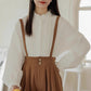 Midi Suspender Skirt (Mustard)