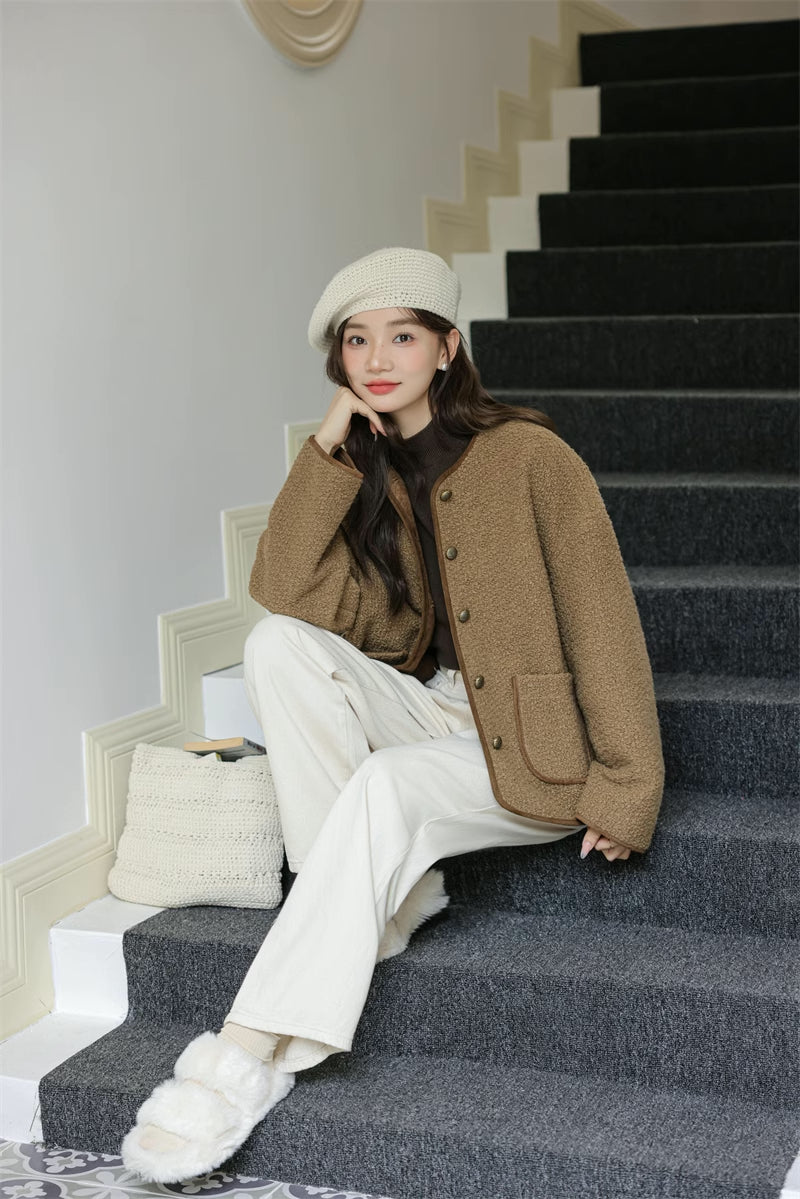 Boucle Knit Jacket (2 Colors)