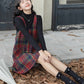 Holly Plaid Mini Dress (Red)