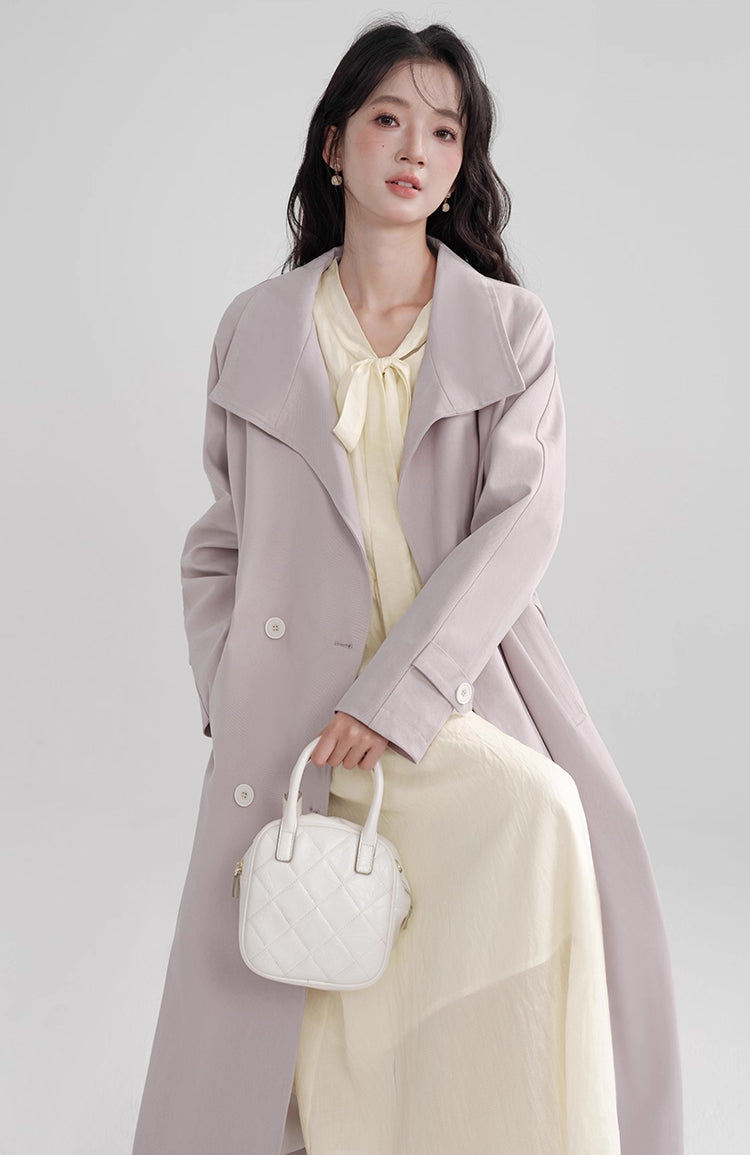 Laven Trench Coat (Purple)