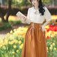 Evergarden Short Sleeve Blouse & Skirt Set (7 Colors)