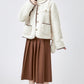 Faux Sherpa Wool Jacket (Cream)