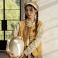 Looped Up Button Vest (Mustard Yellow)