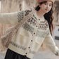 Fair Isle Cardigan (Cream)