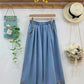 Forest Floor Embroidered Denim Pants (2 Colors)