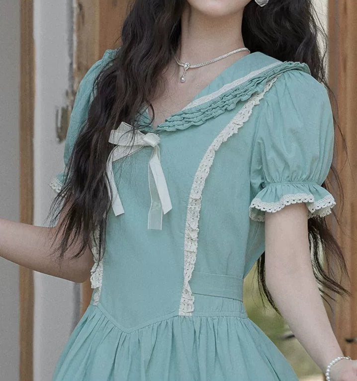 Midsummer Blues Midi Dress (Teal)