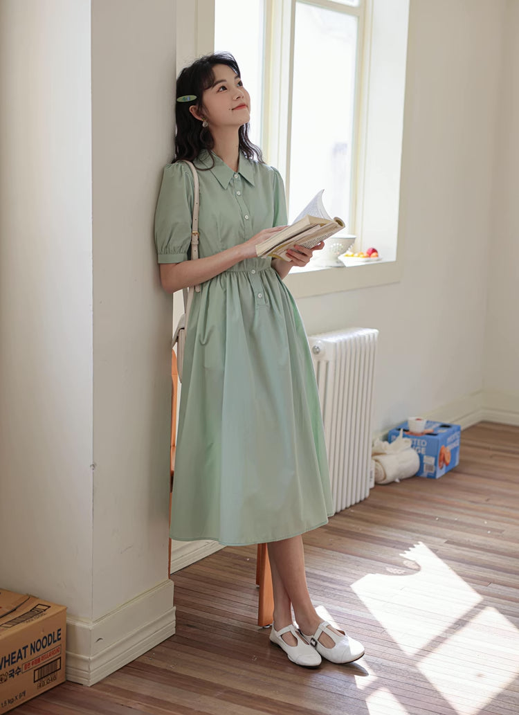 Everyday Midi Shirt Dress (2 Colors)