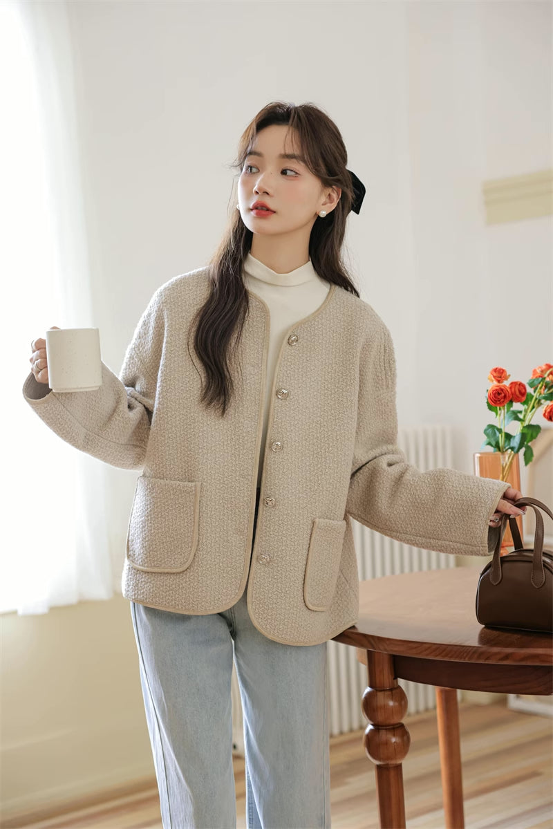 Boucle Knit Jacket (2 Colors)