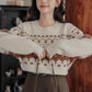 Cinnamon Fair Isle Sweater (Cream)