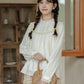 Bertha Lace Collar Blouse (White)