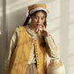 Looped Up Button Vest (Mustard Yellow)