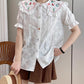 Butterfly Garden Embroidered Blouse (2 Colors)