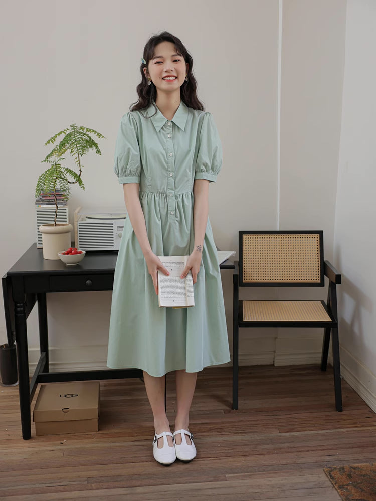 Everyday Midi Shirt Dress (2 Colors)