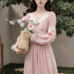 Rose Fairy Midi Dress (Pink)