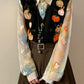 Pumpkin Patch Sweater Vest (Black)