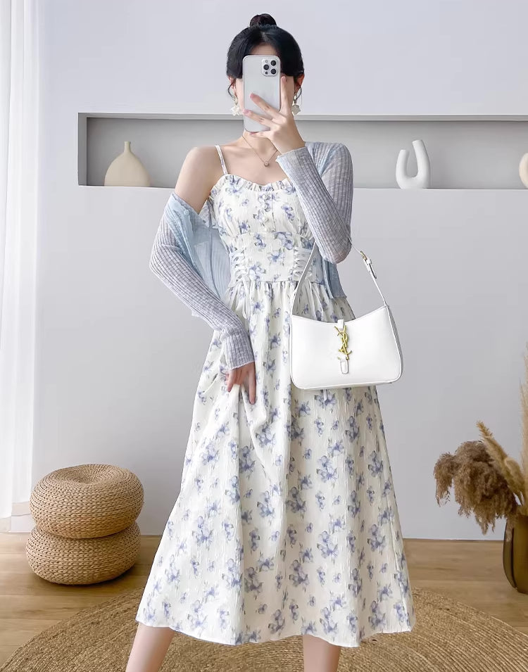 Hibiscus Lace Up Cami Dress (2 Colors)