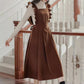 Frilly Corduroy Apron Pinafore Dress (3 Colors)