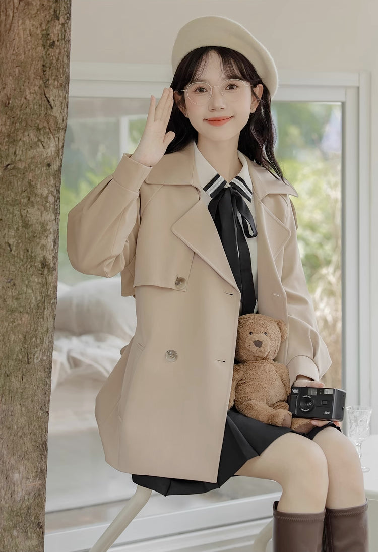 Explorer's Short Trench Coat (Khaki)