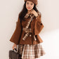 Trumpet Sleeve Short Coat & Skirt (2 Colors)