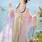 Wisteria Qixiong Ruqun Set (Green/Purple)