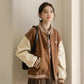 Boyfriend Baseball Jacket (Brown)