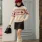 Reindeer Fair Isle Sweater (Cream)