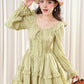 Leafy Gift Mini Dress (Green)