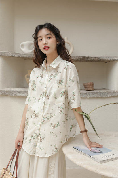 Girlfriend Floral Button Up Shirt (2 Colors)