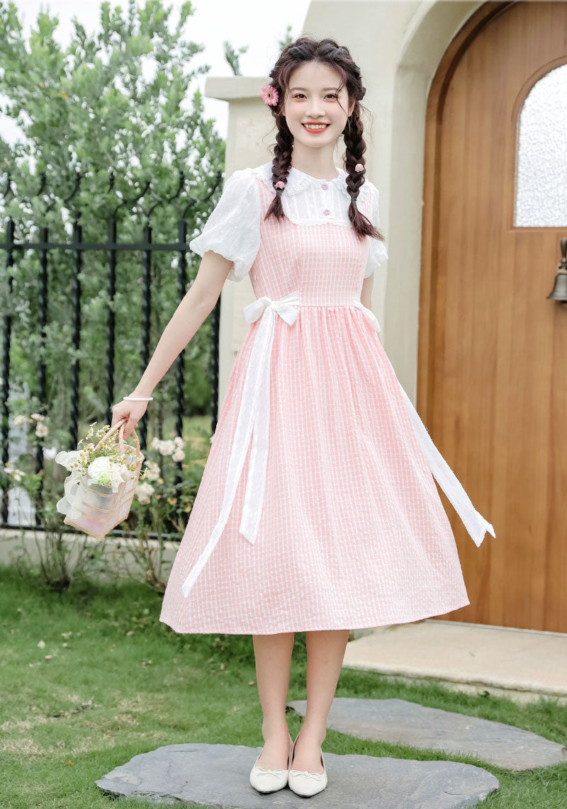 Gingham Picnic Twofer Dress (3 Colors)