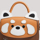 Red Panda Crossbody Bag (Brown)