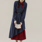 Poison Apple Midi Dress (Blue/Red)