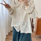 Forest Floor Embroidered Blouse (2 Colors)