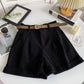 Belted Corduroy Shorts (4 Colors)