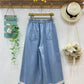 Mushroom Patchwork Embroidered Denim Pants (2 Colors)