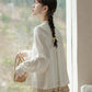 Bertha Lace Collar Blouse (White)