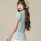 Gingham Fresh Blouse (Mint)