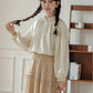 Marshmallow Puff Blouse (Cream)