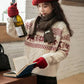 Reindeer Fair Isle Sweater (Cream)