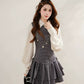 Prep Plaid Mini Dress & Blouse (2 Colors)