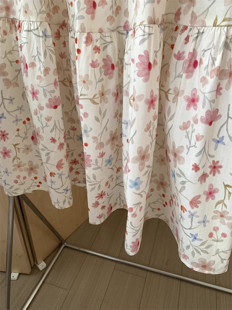 Oopsy Daisy Midi Skirt (White/Pink)