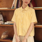 Gingham Plaid Blouse (Yellow)