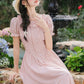 Blossom Tea Midi Dress (Pink)